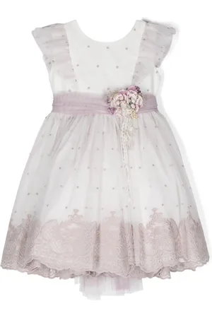 Amaya Vestido de tul con aplique de flores