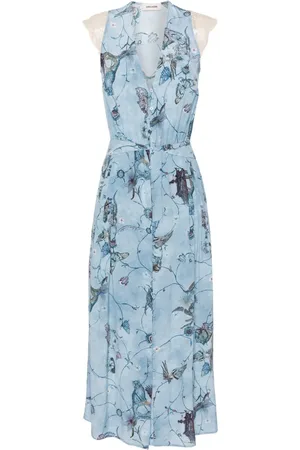 Zadig & Voltaire Vestido largo de seda Rolanys