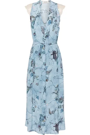 Zadig & Voltaire Vestido largo de seda Rolanys