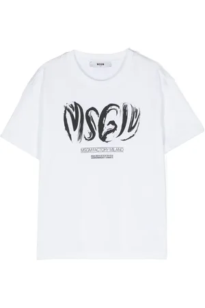 Msgm Playera con logo estampado