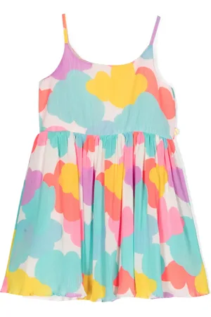 Billieblush Vestido plisado con estampado gráfico