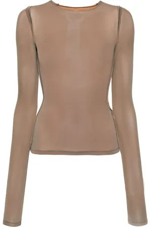Maison Margiela Top con costuras expuestas