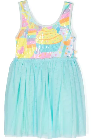 Billieblush Vestido corto de tul bordado con lentejuelas