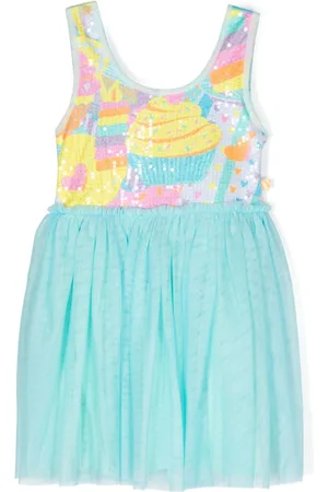 Billieblush Vestido corto de tul bordado con lentejuelas