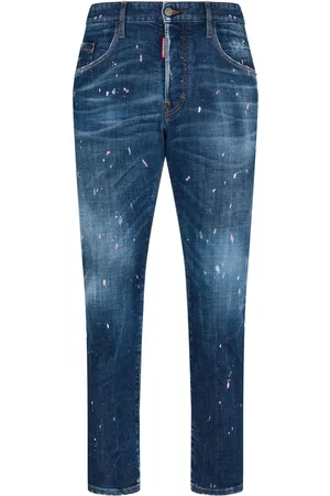 Dsquared2 Jeans slim con estampado de salpicaduras de pintura