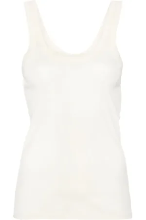 LEMAIRE Camiseta de tejido fino de canalé