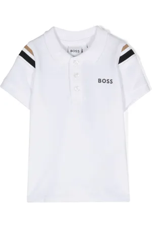 HUGO BOSS Playera tipo polo con detalle de rayas
