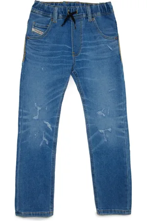 Diesel Jeans rectos con cordones en la pretina