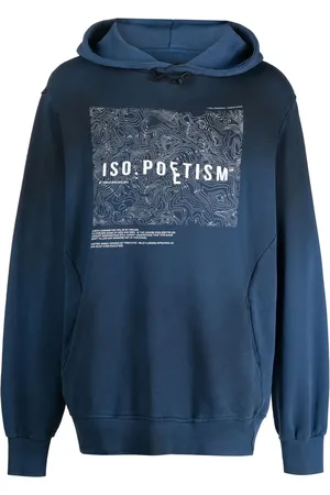 ISO.POETISM Hoodie con estampado gráfico del logo