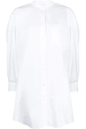 Simone Rocha Vestido camisero con cuello mao