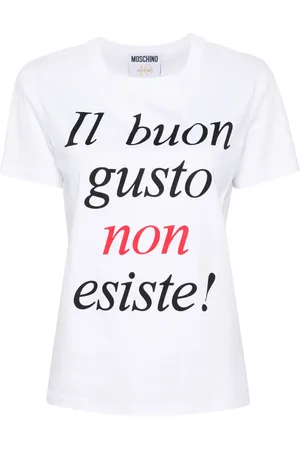 Moschino Playera con eslogan estampado