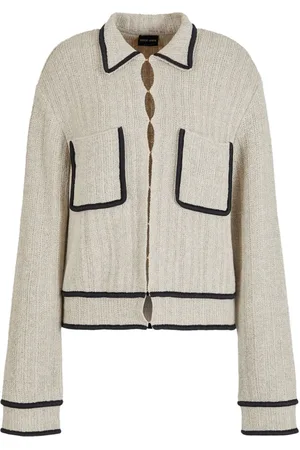 Giorgio Armani Cárdigan con ribete en contraste