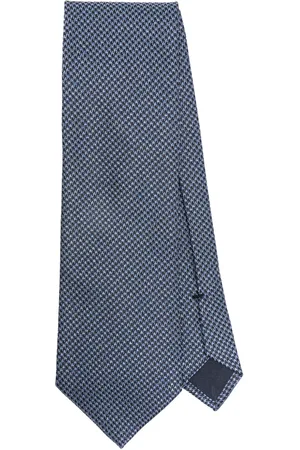 Tom Ford Corbata de seda con motivo geométrico
