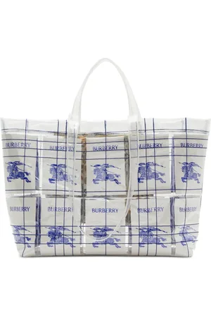 Burberry Tote transparente con motivo EKD