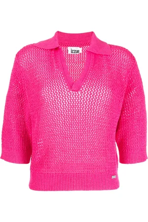Izzue Suéter de crochet con cuello en V