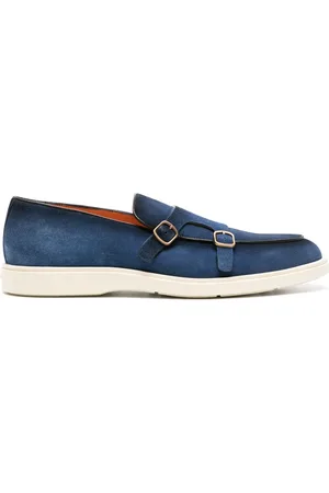 santoni Mocasines de gamuza con doble hebilla