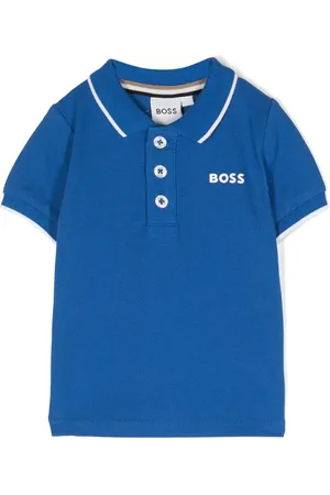 HUGO BOSS Playera tipo polo con logo estampado