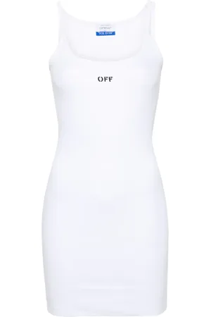 OFF-WHITE Vestido corto con estampad del logo