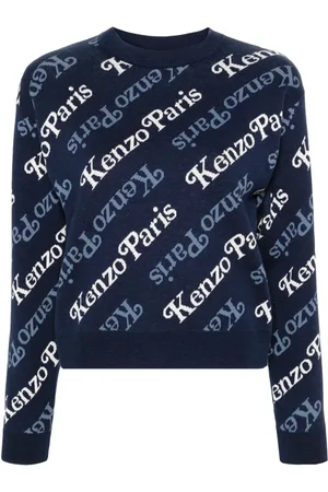 Kenzo Suéter Verdy con logo en intarsia