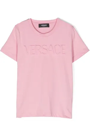 VERSACE Playera con logo en relieve