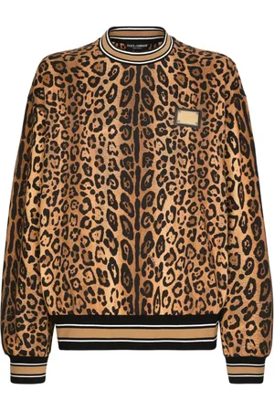 Dolce & Gabbana Sudadera con estampado de leopardo