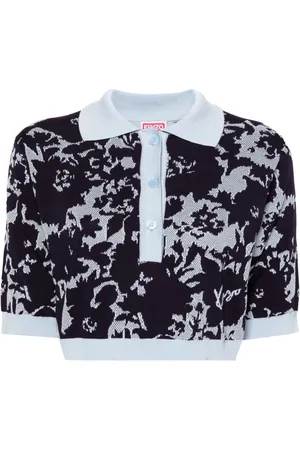 Kenzo Vestido estilo playera tipo polo con motivo floral