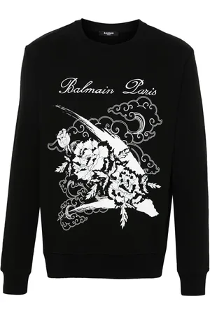 Balmain Sudadera con motivo estampado