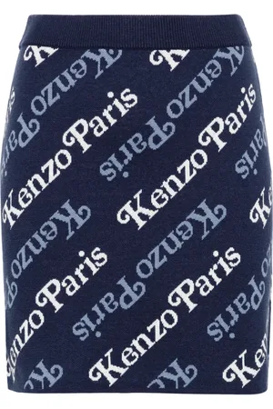 Kenzo Falda corta Verdy con logo en intarsia