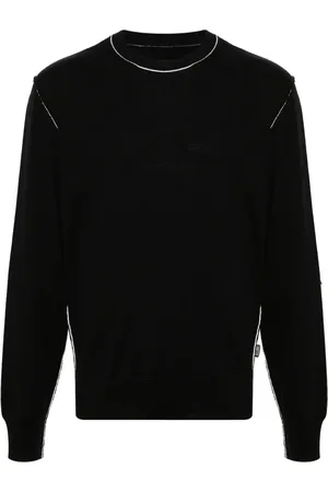 Maison Margiela Suéter Gauge 12 con ribete en contraste