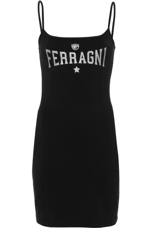 Chiara Ferragni Vestido con logo de glitter