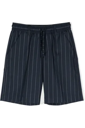 Paolo Pecora Shorts de vestir con rayas diplomáticas estampadas