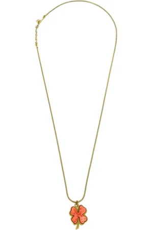CHANEL Collar Clover bañado en oro de 2003
