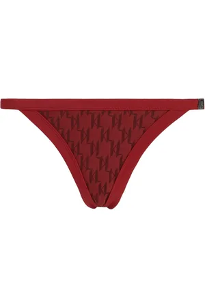 Karl Lagerfeld Bikini bottom con monograma estampado