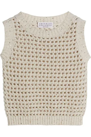 Brunello Cucinelli Top de tejido flojo