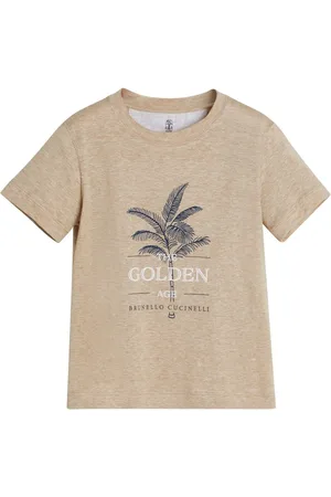 Brunello Cucinelli Playera con estampado gráfico