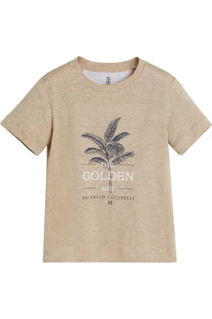 Brunello Cucinelli Playera con estampado gráfico