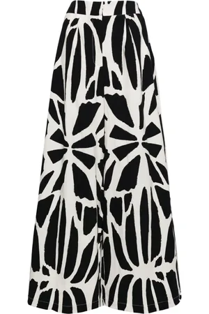 PATBO Pantalones anchos con estampado gráfico