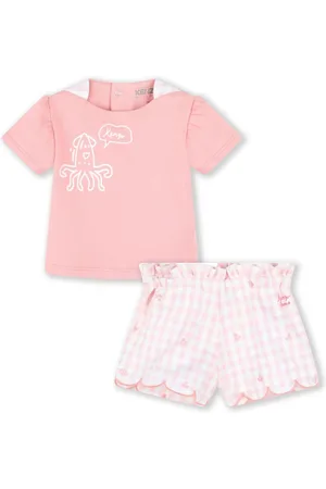 Kenzo Set de shorts con logo estampado