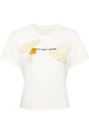 Feng Chen Wang Playera con logo bordado