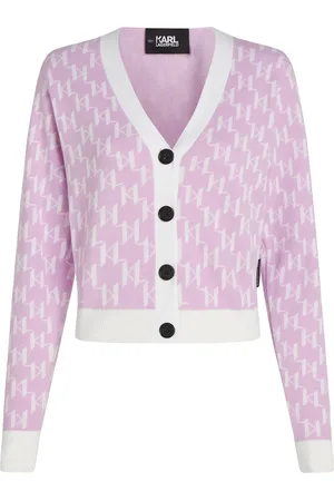 Karl Lagerfeld Cárdigan con monograma en intarsia