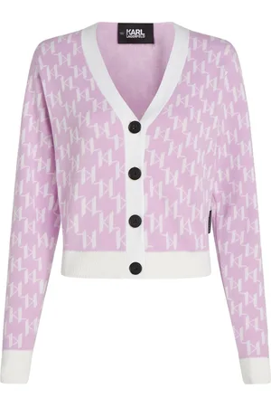 Karl Lagerfeld Cárdigan con monograma en intarsia