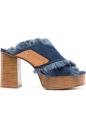 See by Chloé Mules de mezclilla con tacón de 100mm