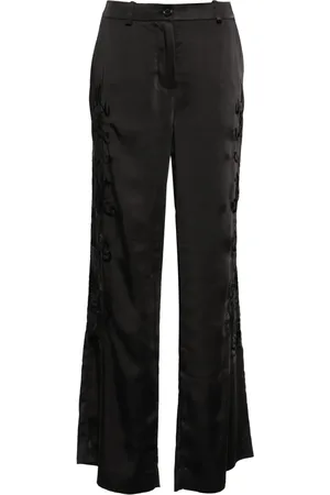 P.A.R.O.S.H. Pantalones rectos con dragón bordado