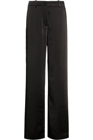 P.A.R.O.S.H. Pantalones rectos con acabado satinado