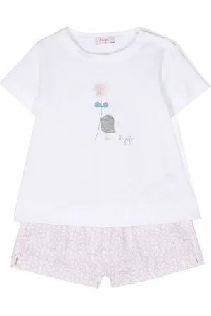 Il gufo Bermudas con estampado floral