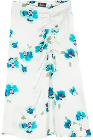 A.P.C. Falda con estampado floral