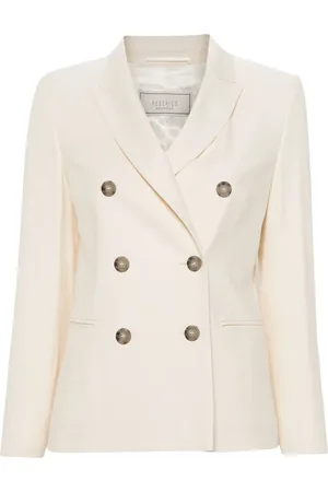 PESERICO SIGN Blazer con doble botonadura y solapas de pico