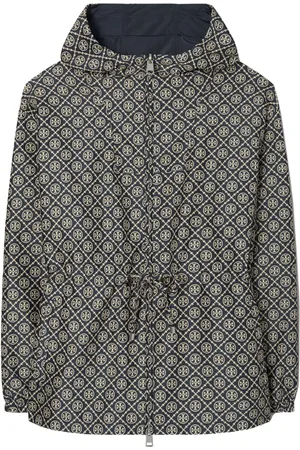 Tory Burch Chamarra con monograma T en jacquard