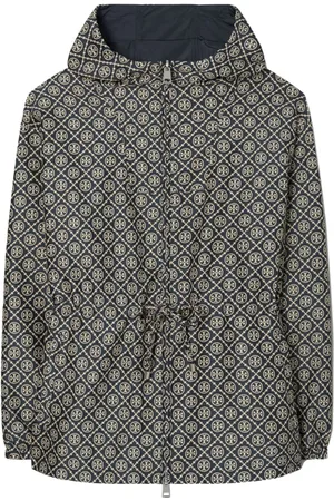 Tory Burch Chamarra con monograma T en jacquard