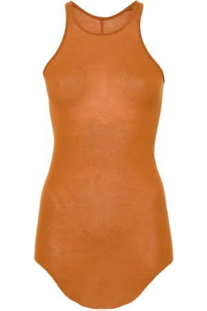 Rick Owens Top de canalé Basic Rib